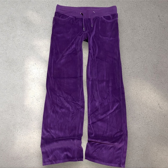 !! SOLD DO NOT BUY !! Y2k Purple Velvet Pants - Picture 1 of 3